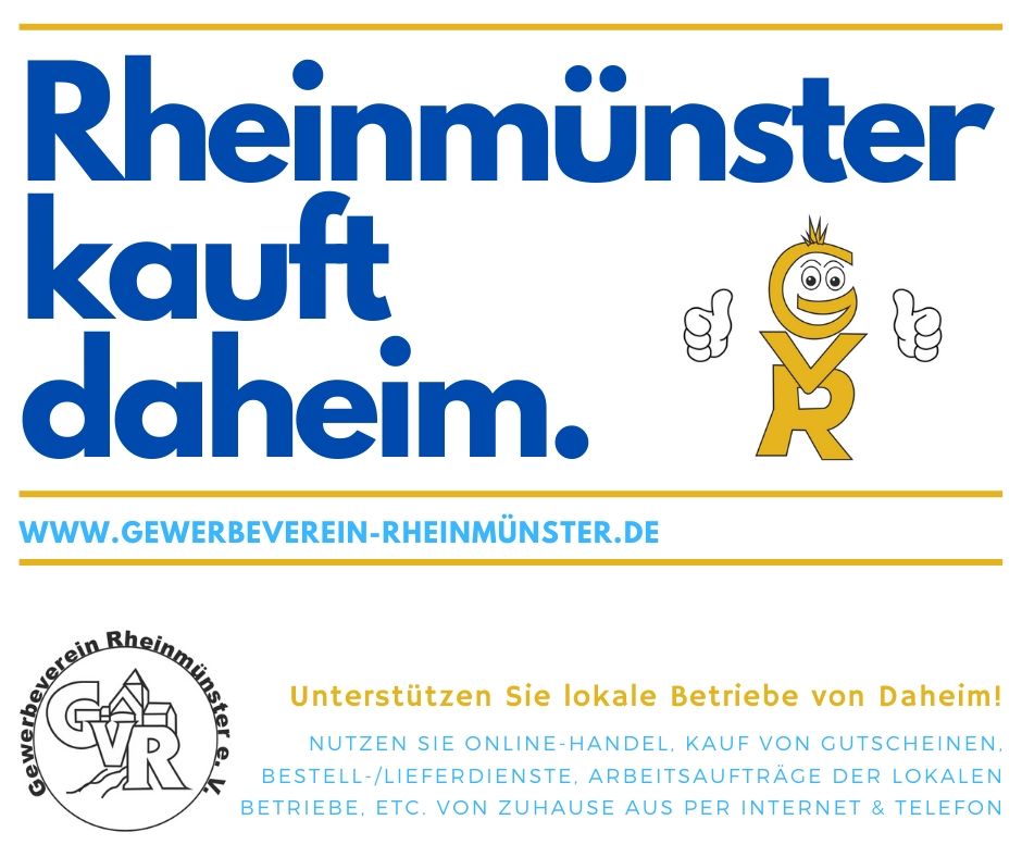 Aktion Rheinmünster kauft daheim des Gewerbeverein Rheinmünster